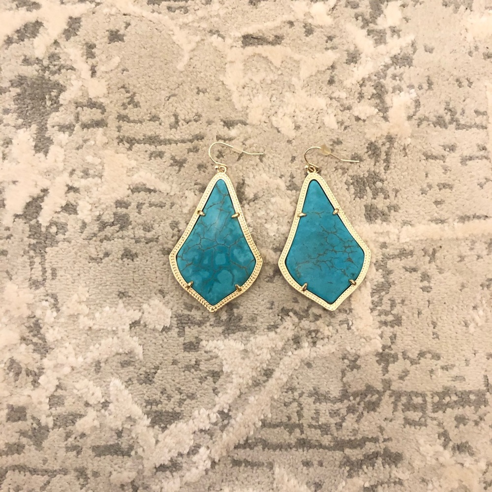 Turquoise Kendra Scott earrings